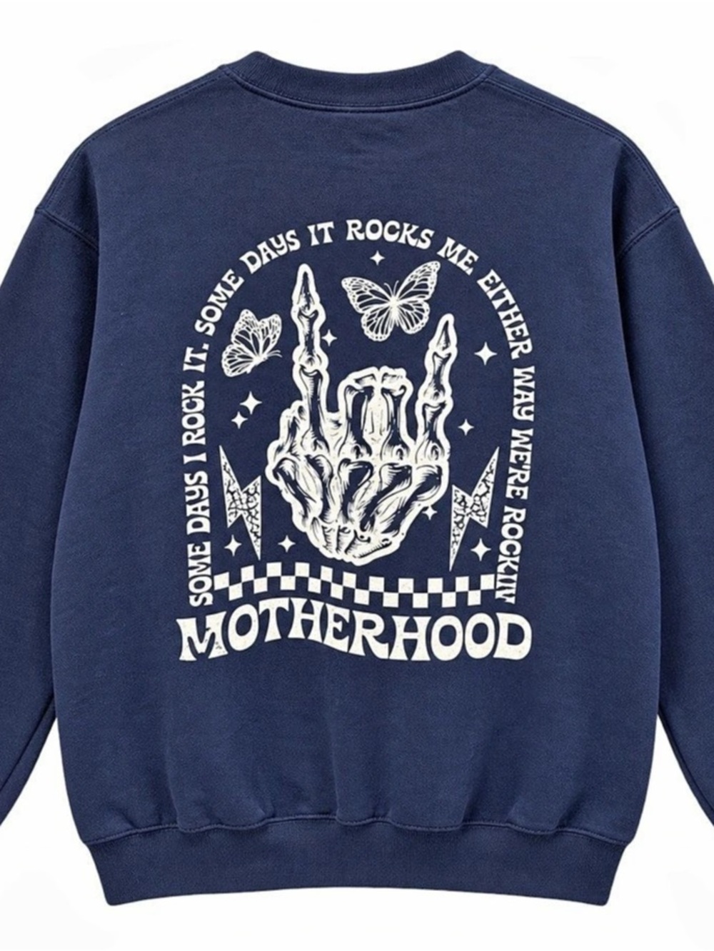 Motherhood Graphic Sweatshirt in Blue M